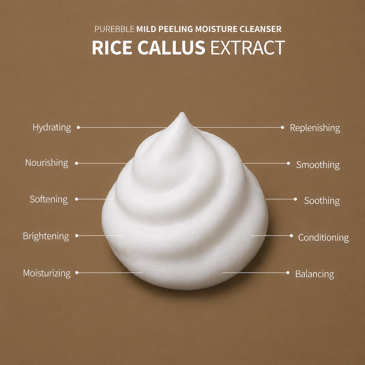 Rice Callus Mild Peeling Moisture Cleanser