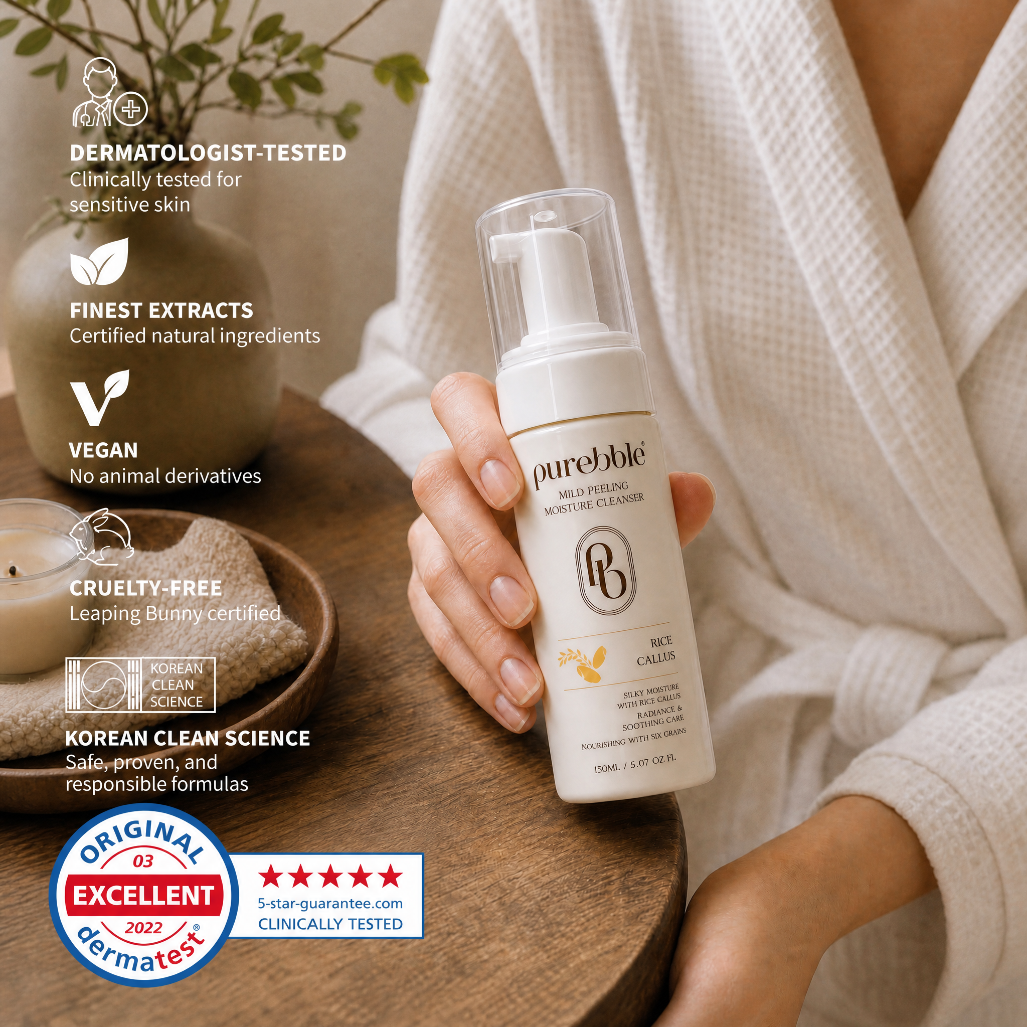 Rice Callus Mild Peeling Moisture Cleanser