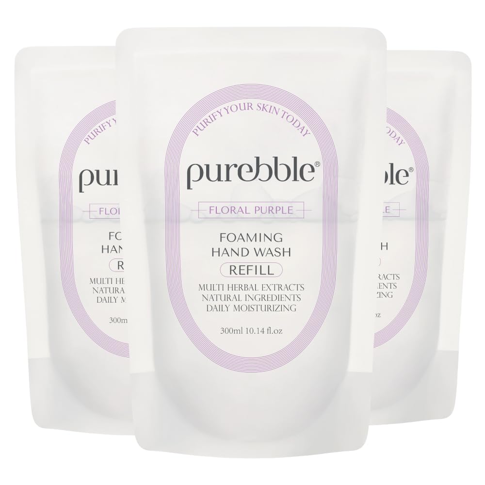 Floral Purple Foaming Hand Wash Refill 3 Pack
