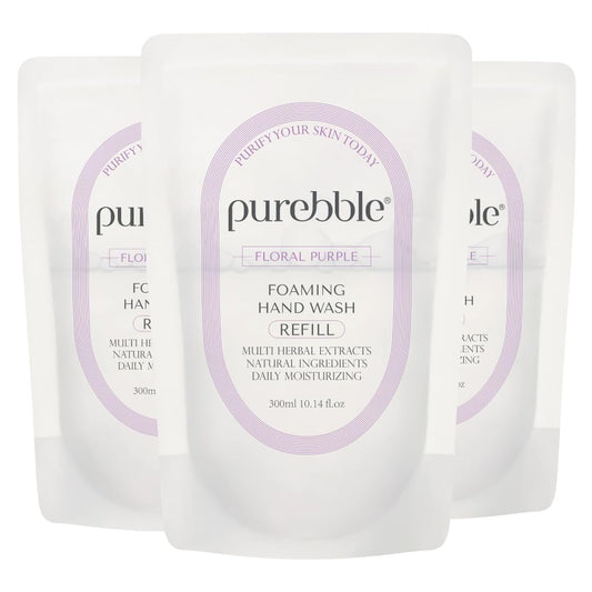 Floral Purple Foaming Hand Wash Refill 3 Pack